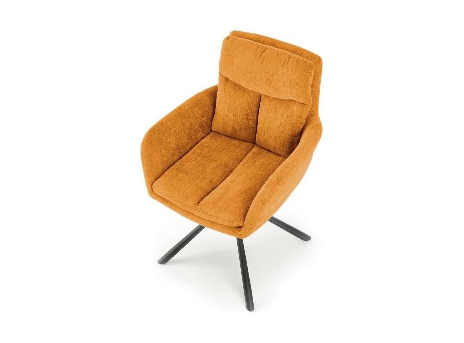 Jedálenské otočné kresielko HAYES - horčicovo žlté