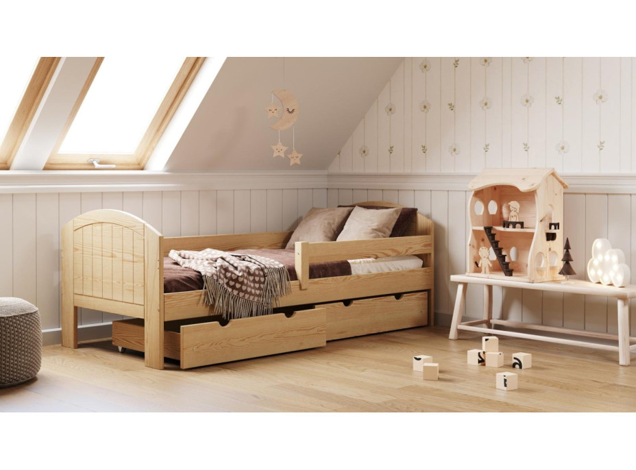 Detská posteľ z masívu KOMI - 160x80 cm