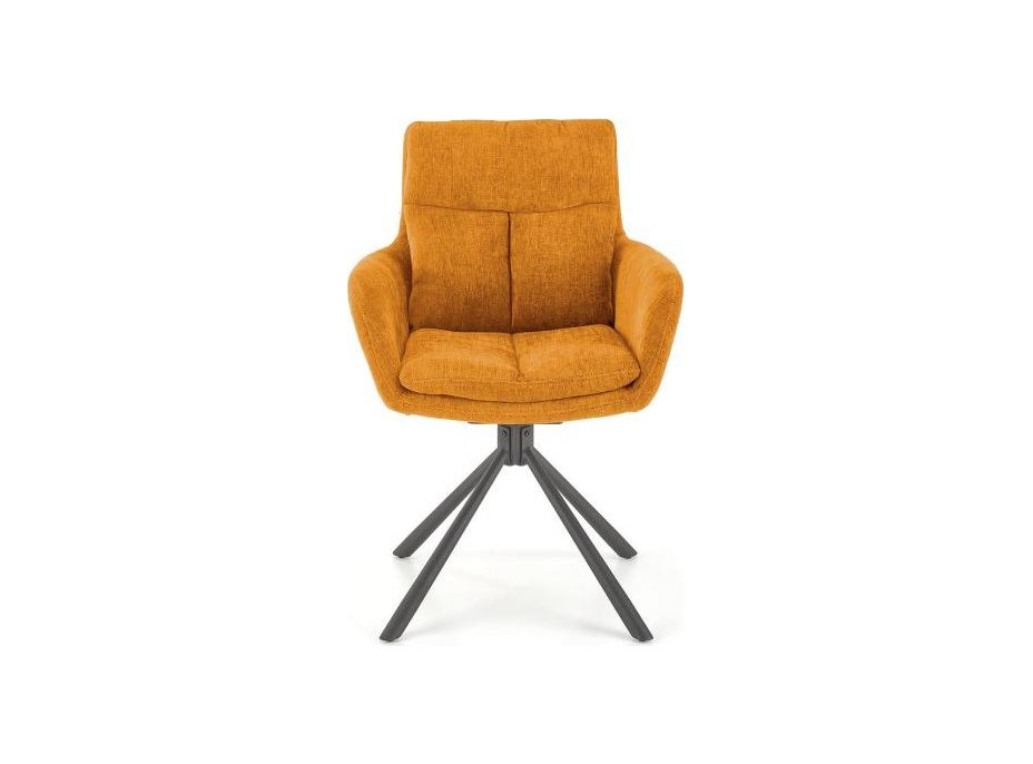 Jedálenské otočné kresielko HAYES - horčicovo žlté