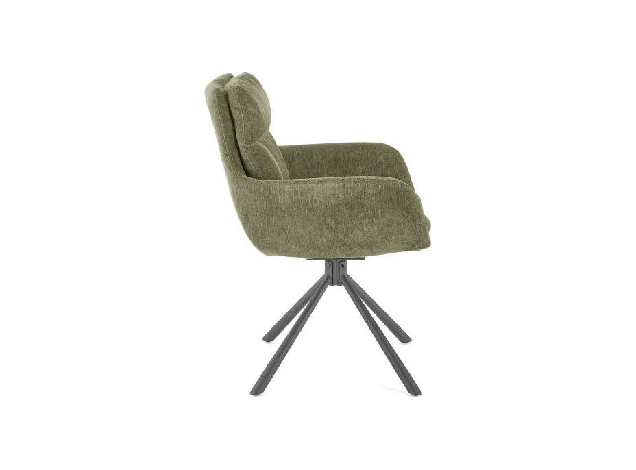 Jedálenské otočné kresielko HAYES - olivovo zelené