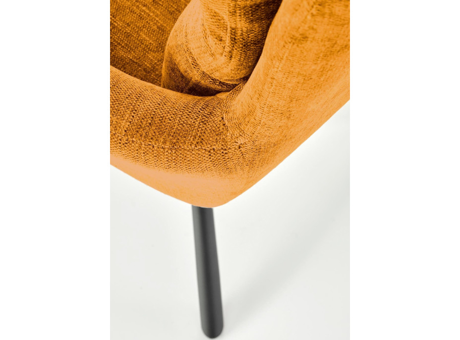 Jedálenské otočné kresielko HAYES - horčicovo žlté