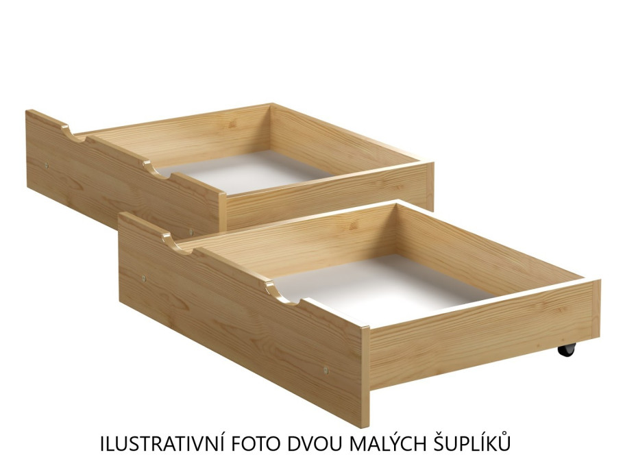 Detská posteľ z masívu BIST - 180x80 cm