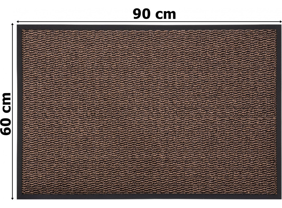 Rohožka ELIANA 60x90 cm - hnedá