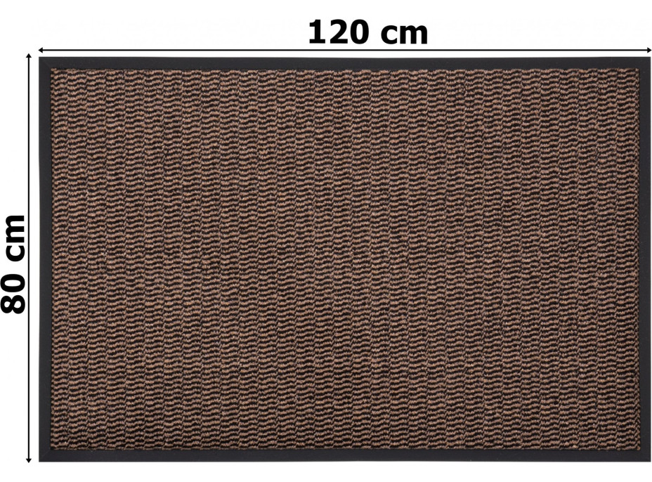 Rohožka VANDA 80x120 cm - hnedá