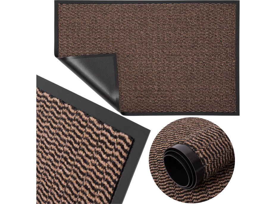 Rohožka ALMERIA 90x150 cm - hnedá