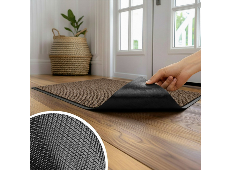 Rohožka ALMERIA 90x150 cm - hnedá