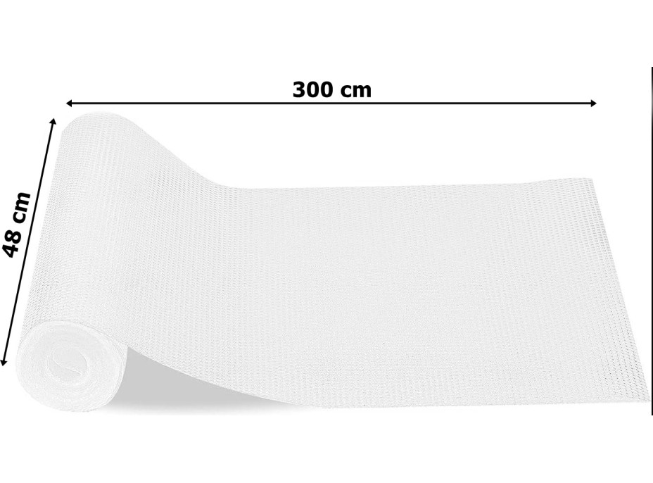 Protišmyková podložka do zásuvky BARGO 48 x 300 cm - biela