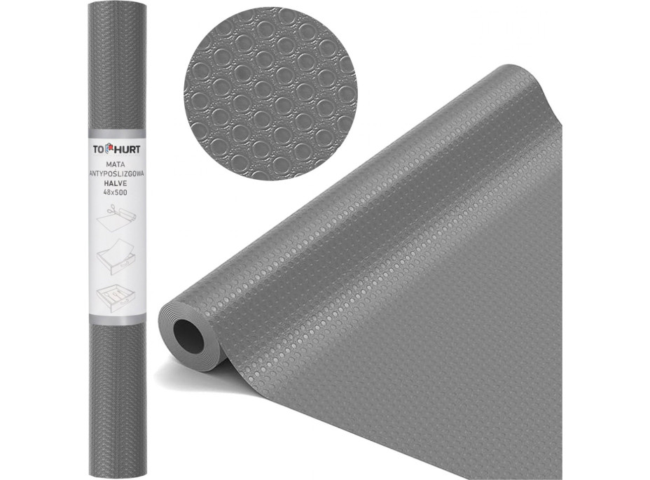 Protišmyková podložka do zásuvky HALVE 48 x 500 - šedá