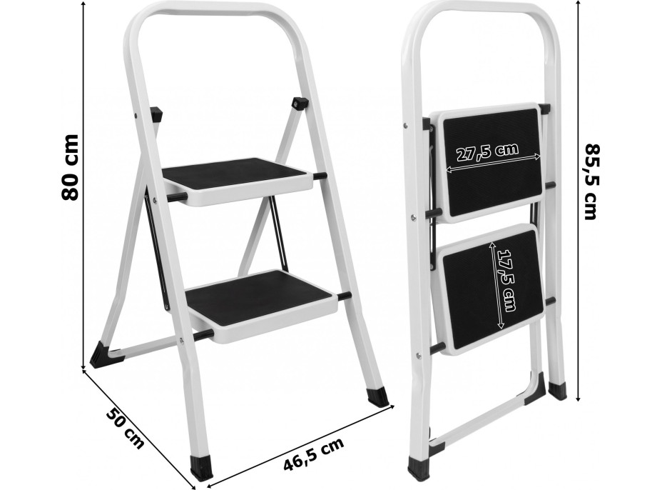 Skladacie schodíky STIGE s 2 stupňami