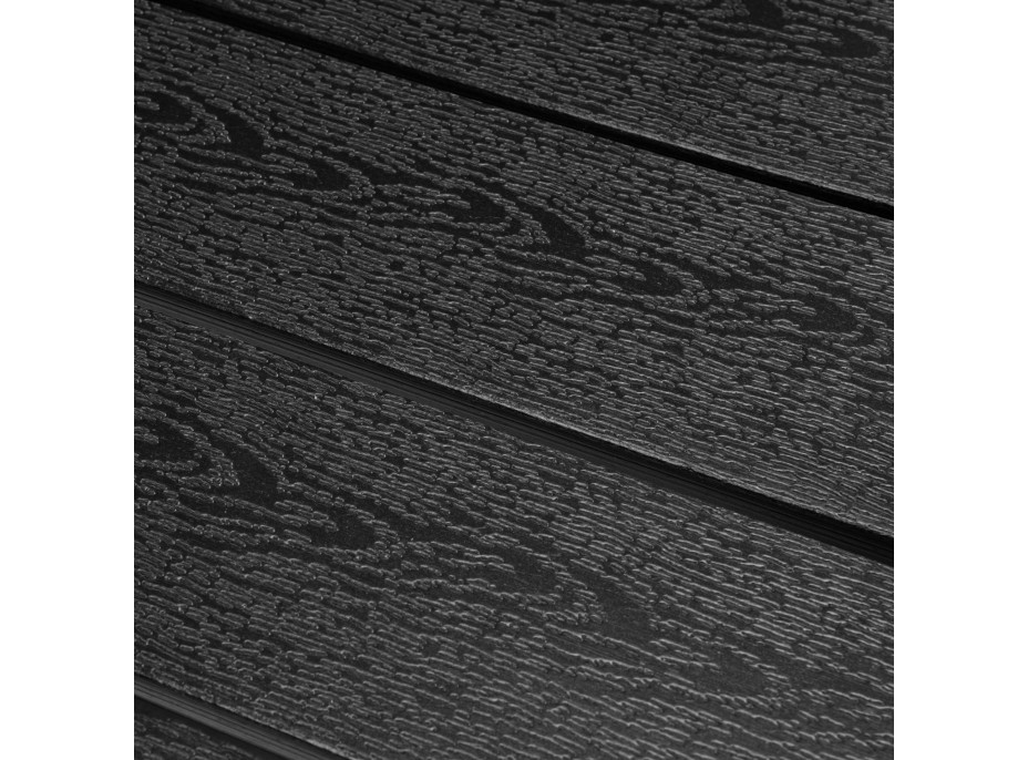 Závesný stolík na balkón ARETTO - čierny