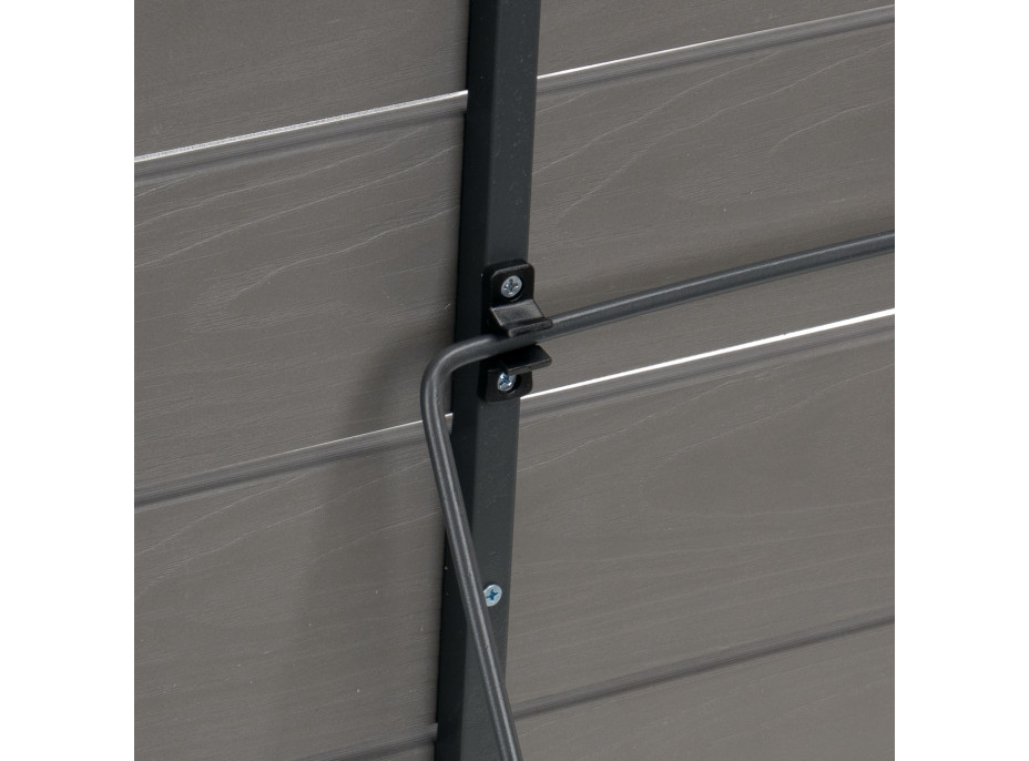 Závesný stolík na balkón ARETTO - šedý