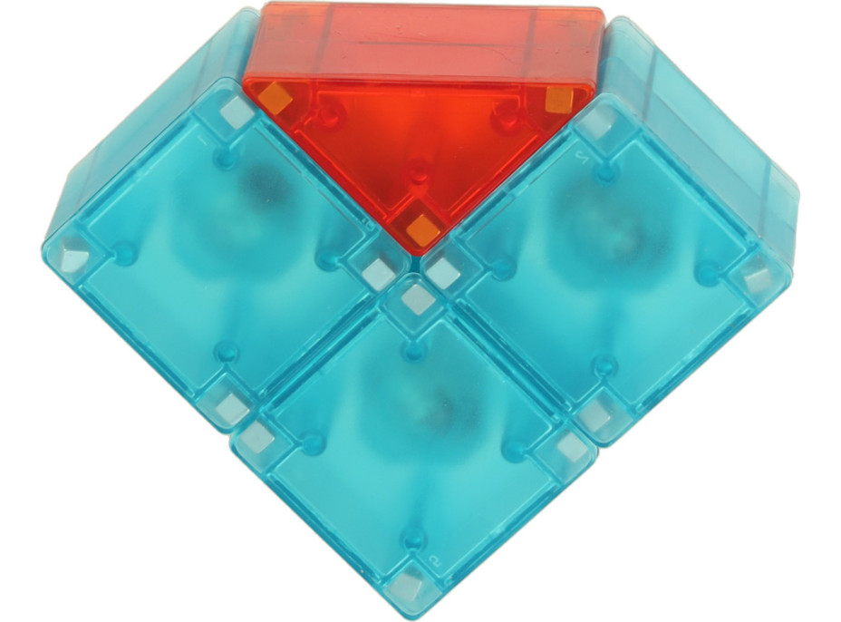 Svietiaca LED magnetická 3D stavebnica - 32 prvkov