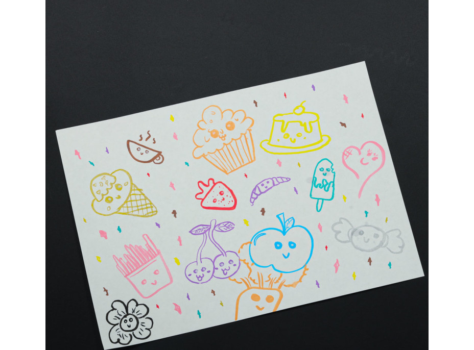 Akrylové vodeodolné DIY popisovače - 12 ks