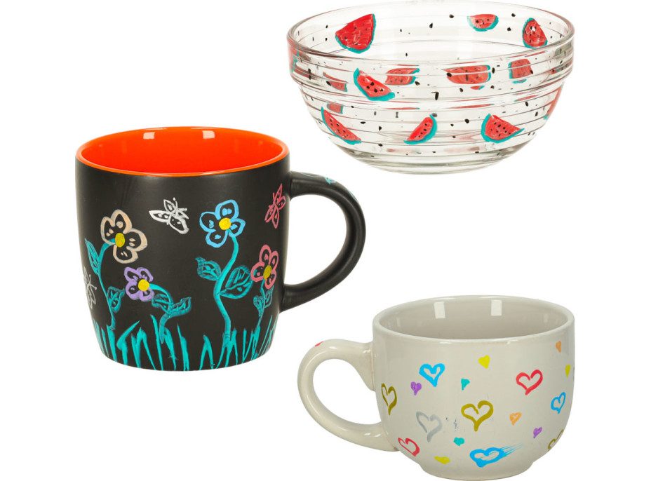 Akrylové vodeodolné DIY popisovače - 12 ks