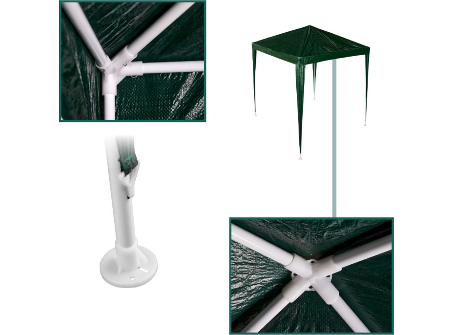 Záhradný altánok 2x2 m - zelený