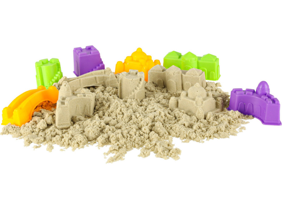 Kreatívna súprava kinetického piesku - Stavba hradu