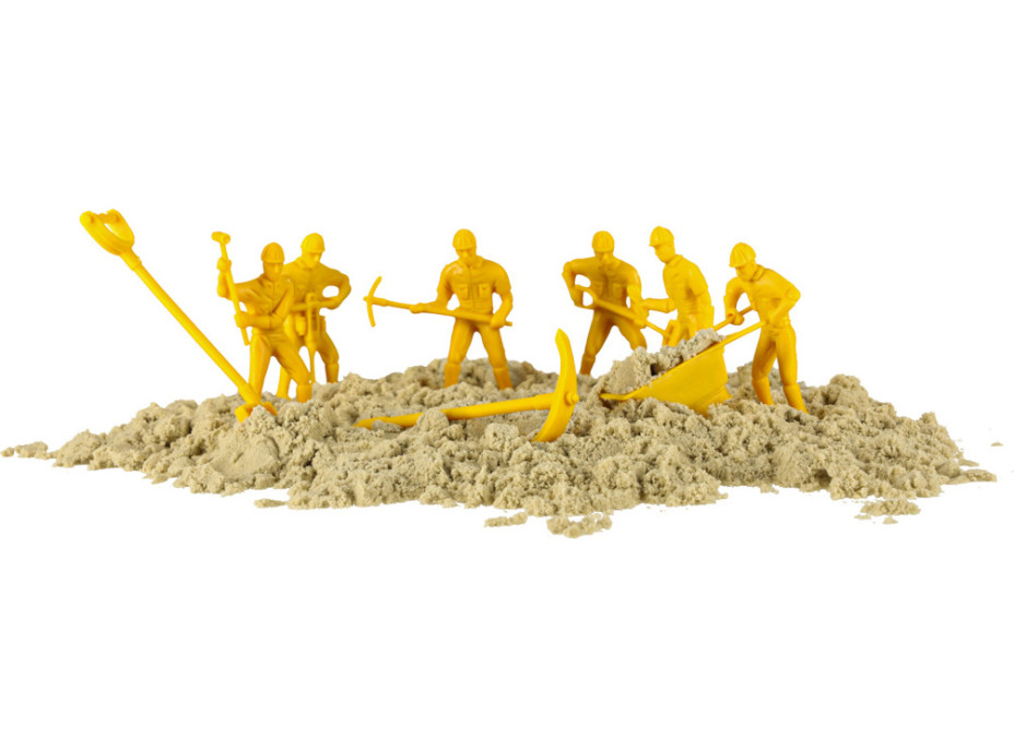 Kreatívna súprava kinetického piesku - Stavba hradu