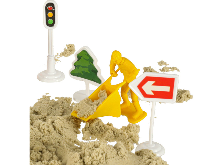 Kreatívna súprava kinetického piesku - Stavba hradu