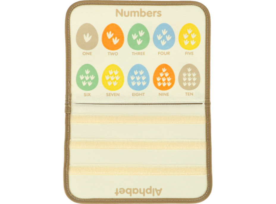 Zmyslový manipulačný Montessori kufrík - Dinosaur