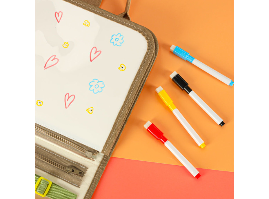 Zmyslový manipulačný Montessori kufrík - Dinosaur