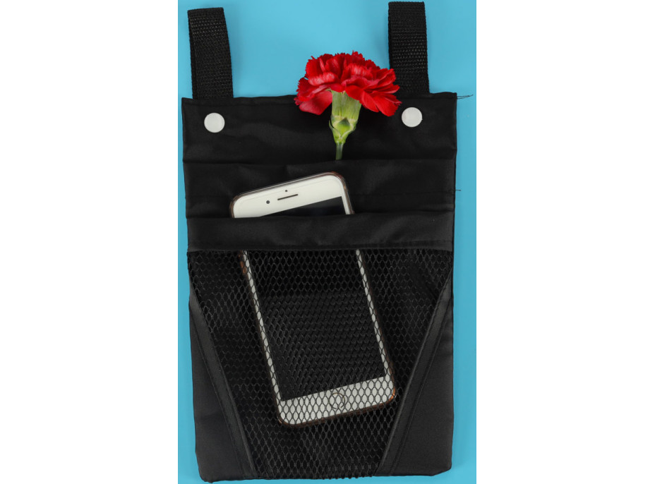 Taška na telefón na riadidlá - čierna