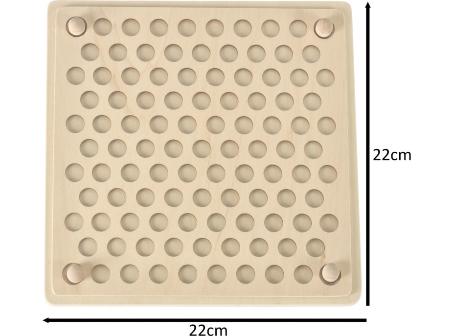 Vzdelávacie Montessori guličková mozaika - 77 prvkov