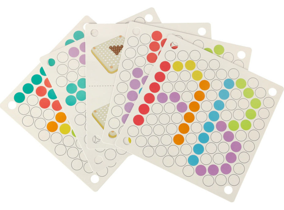 Vzdelávacie Montessori guličková mozaika - 77 prvkov