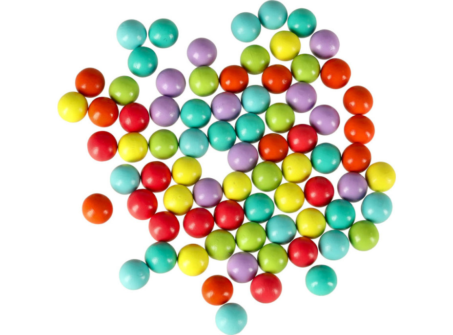 Vzdelávacie Montessori guličková mozaika - 77 prvkov