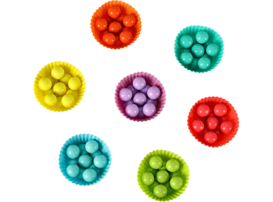 Vzdelávacie Montessori guličková mozaika - 77 prvkov