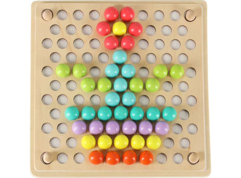 Vzdelávacie Montessori guličková mozaika - 77 prvkov