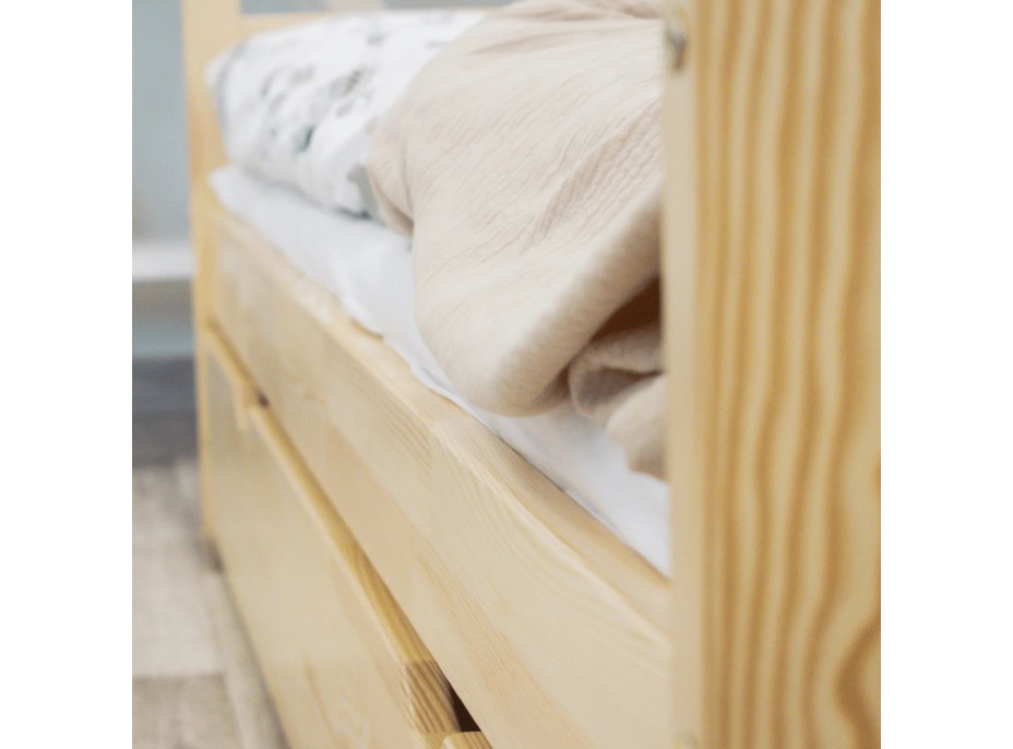 Detská posteľ z masívu PAVLÍK 2 - 180x80 cm