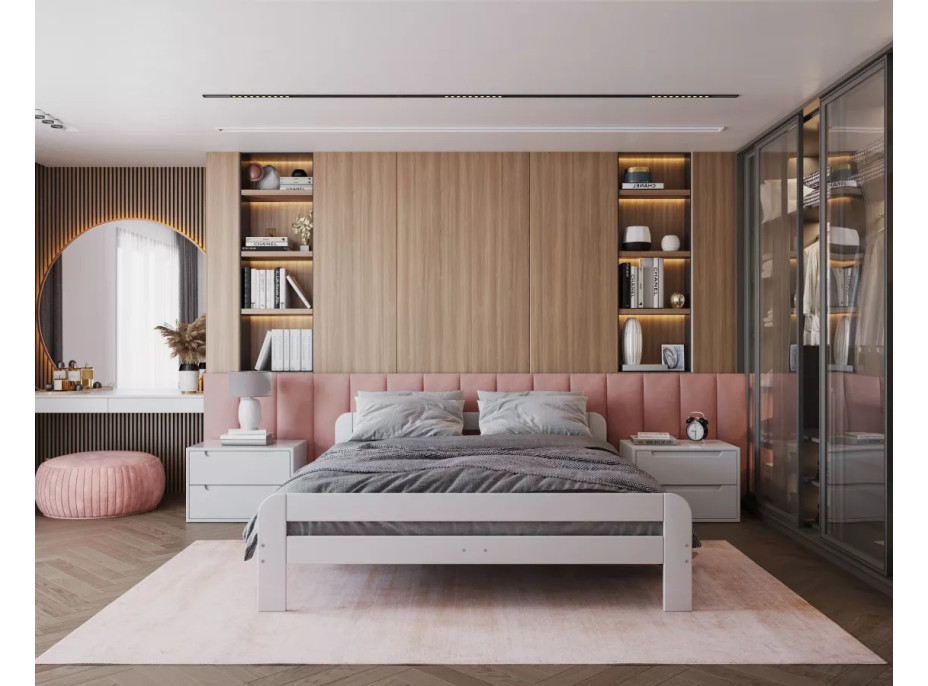 Čalúnený panel na stenu TRINITY - 45x25 cm, mätový