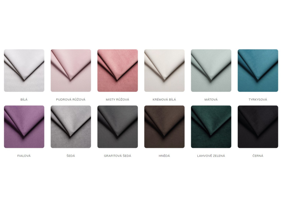 Čalúnený panel na stenu TRINITY - 45x25 cm, mätový