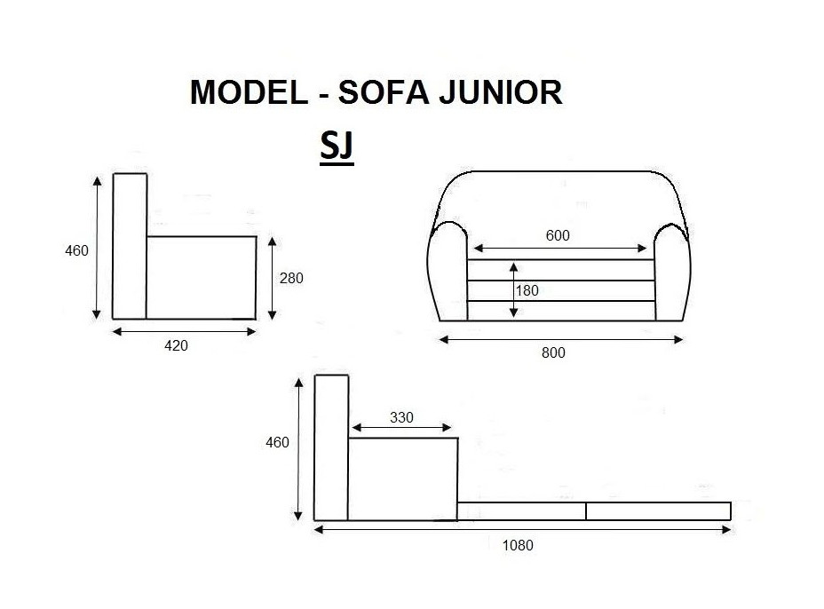 Detská rozkladacia JUNIOR pohovka Stavebné stroje - šedá