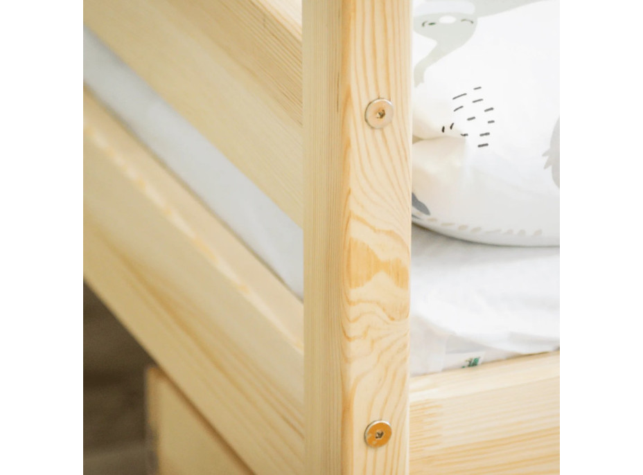 Detská posteľ z masívu KARAS 2 - 180x90 cm