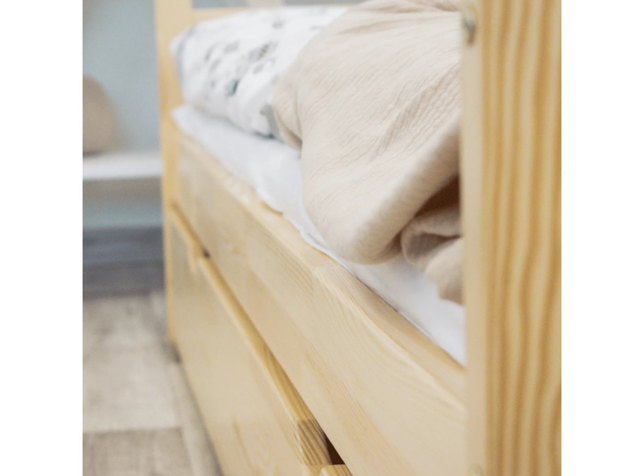 Detská posteľ z masívu KARAS 2 - 180x90 cm