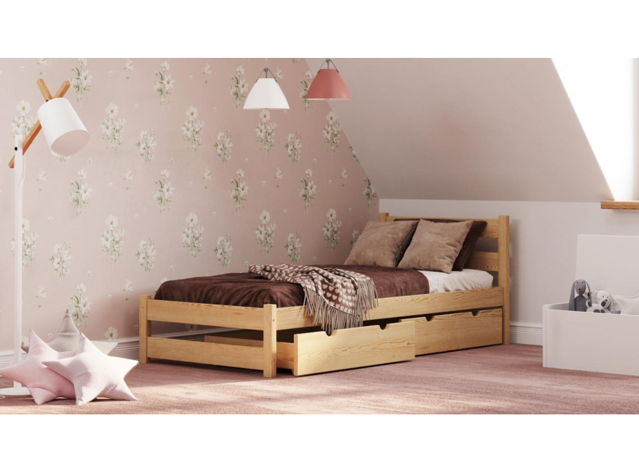 Detská posteľ z masívu KARAS - 180x90 cm