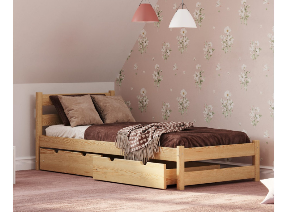 Detská posteľ z masívu KARAS - 180x80 cm