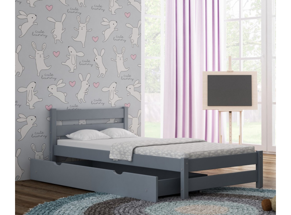 Detská posteľ z masívu KARAS - 180x90 cm