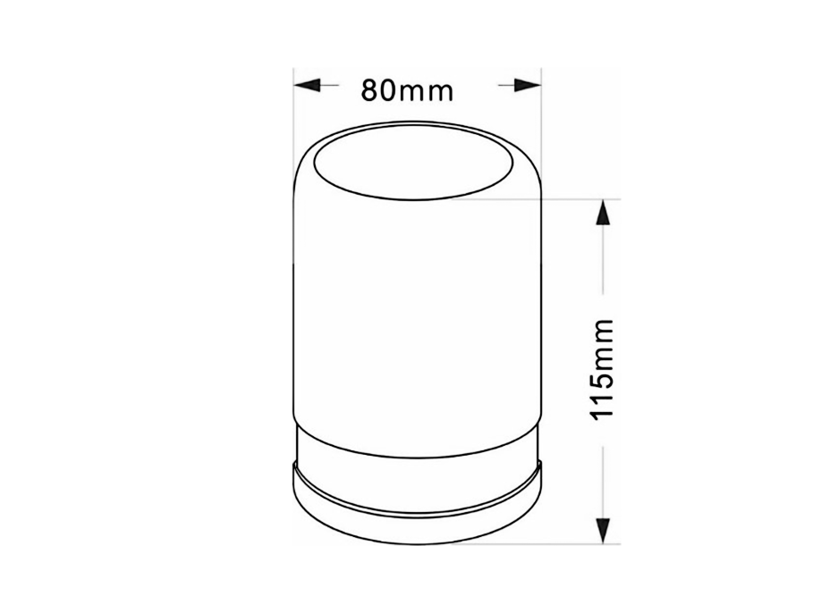 Ridder POSH pohár na postavenie, mramor, šedá 2234107