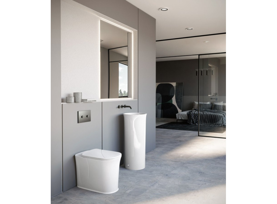 Kerasan THE NEW YORKER WC sedadlo, SLIM, Soft Close, biela/chróm 569101