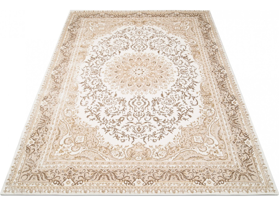 Kusový koberec HERA Ornament - béžový/hnědý