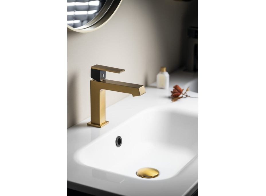 Sapho KRONY stojanková umývadlová batéria, zlato mat GJ002GB