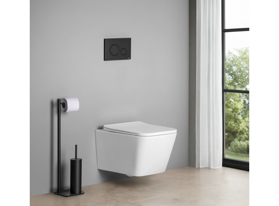 Sapho PORTO WC sedátko, SLIM, Soft Close, Easy Take, biela PZS102V