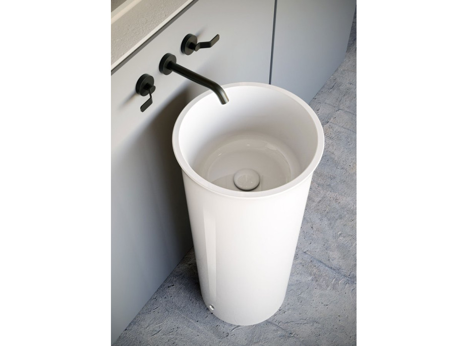 Kerasan THE NEW YORKER keramické umývadlo voľne stojace k stene, 40x89x40cm, biela 564501