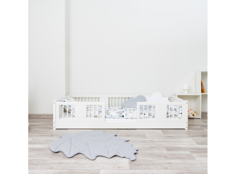 Detská Montessori posteľ z masívu borovice LUNA - 190x90 cm