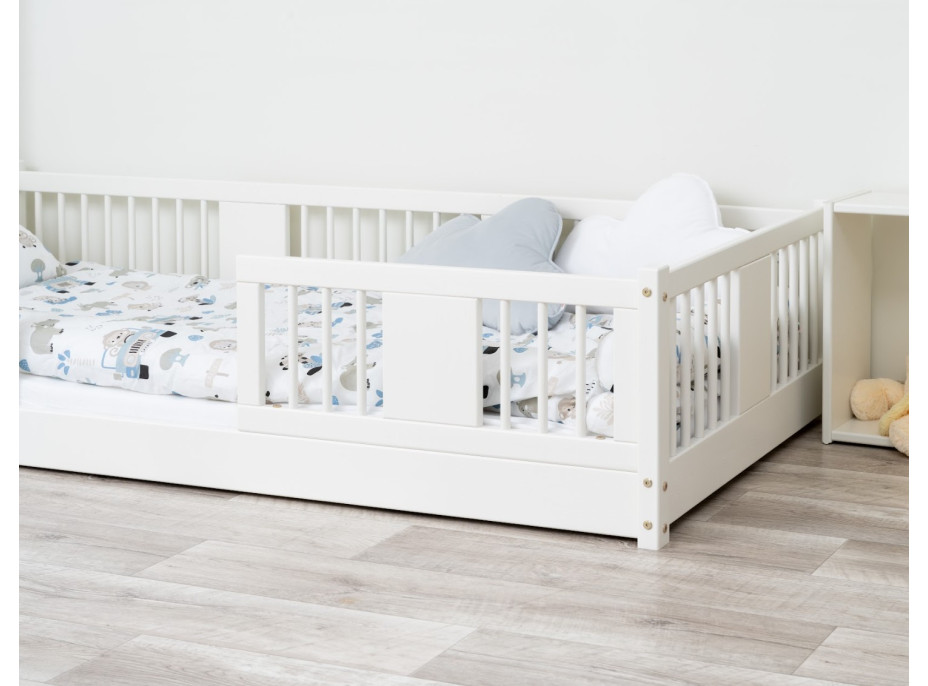 Detská Montessori posteľ z masívu borovice LUNA - 180x80 cm