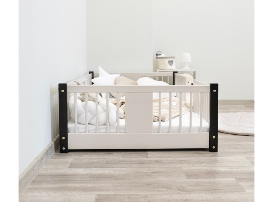 Detská Montessori posteľ z masívu borovice LUNA - 190x90 cm