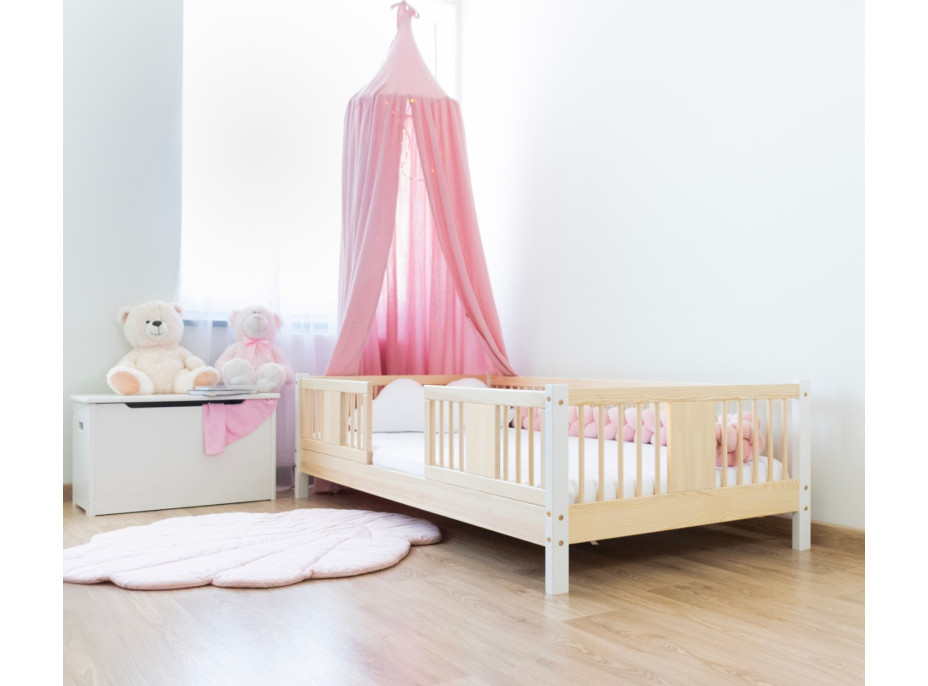 Detská posteľ z masívu borovice LUNA 10 - 160x80 cm