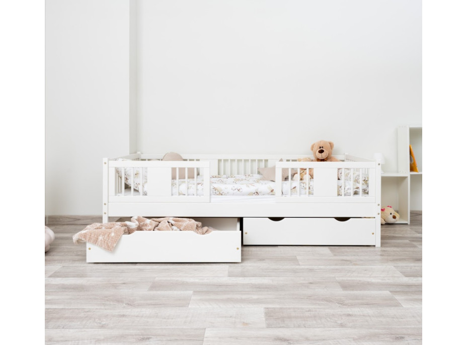 Detská posteľ z masívu borovice LUNA 20 - 160x80 cm